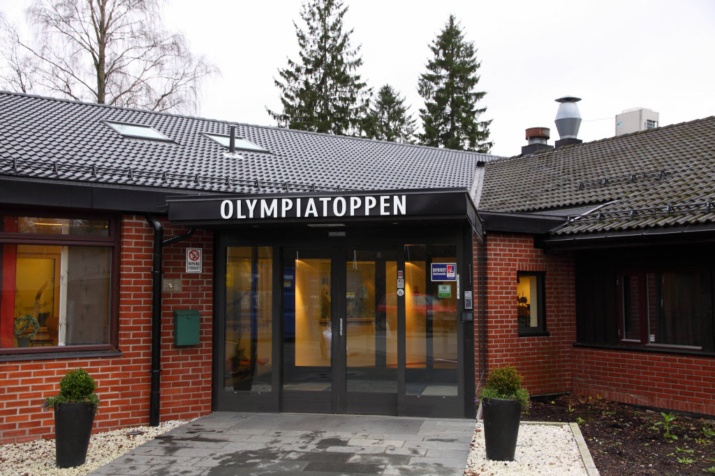 Fasaden på Olympiatoppen Sportshotel